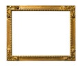 Old ornamental carved picture frame cutout