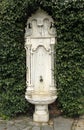 Old, ornate, embossed marble, ottoman fountain Royalty Free Stock Photo