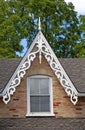 Old ornate wooden gable Royalty Free Stock Photo