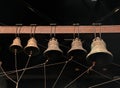 Old orthodox bells closeup at monastery