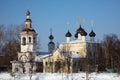Old orthodox church in winter, Vologda, Russia