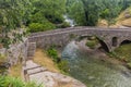 Old Ottoman bridge in Podgorica, capital of Monteneg Royalty Free Stock Photo