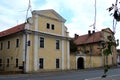 Old outbuildings and household yards along the Route 608, Doksany, Czechia