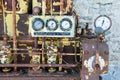 An old outdated diesel engine Royalty Free Stock Photo