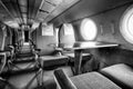 Old outdated passenger air inside Royalty Free Stock Photo