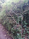 Old outdoor disused steps