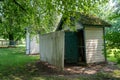 Old Outdoor Outhouses Royalty Free Stock Photo