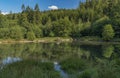 Outdoor swimming pool near Vysoke nad Jizerou town Royalty Free Stock Photo