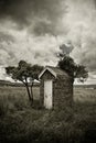 An old outhouse Royalty Free Stock Photo