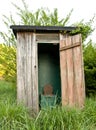 The old outhouse Royalty Free Stock Photo