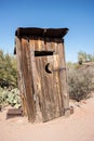 Old outhouse, Goldfield, Arizona Royalty Free Stock Photo