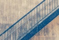 Old outside stair metal Royalty Free Stock Photo