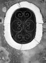 Old oval Window Royalty Free Stock Photo