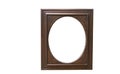 Old oval wooden picture frame Royalty Free Stock Photo