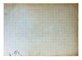 Old paber with grid Royalty Free Stock Photo