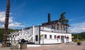 An old paddle-boat restored and transformed into a museum in northern canada