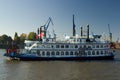 Old Paddle-steamer Louisiana Star in Hamburg Royalty Free Stock Photo