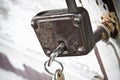 Old padlock with keys Royalty Free Stock Photo