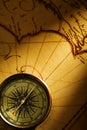 Old Page and Compass Royalty Free Stock Photo