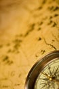 Old Page and Compass Royalty Free Stock Photo