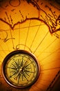 Old Page and Compass Royalty Free Stock Photo