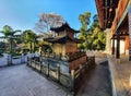 old pagoda in japan village