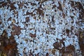 Old paint dirty wall background. grunge metal background. Vignette Style Cracked Paint Texture Royalty Free Stock Photo