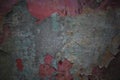 Old paint peeling down of rusted metal gate Royalty Free Stock Photo