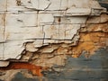 old paint peeling off of an old wooden wall