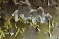 Old paint on the wall, burned after a fire Royalty Free Stock Photo