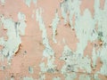 Old painted peach wall background Royalty Free Stock Photo