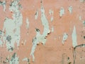 Old painted peach wall background Royalty Free Stock Photo