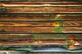 Old painted peeled off dark brown wood planks texture with background backdrop Royalty Free Stock Photo