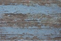 Old blue paint on wood texture, close up. Blank pattern, copy space Royalty Free Stock Photo