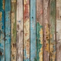 old painted wood in a variety of colors, grunge style Royalty Free Stock Photo