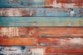 old painted wood in a variety of nautical colors