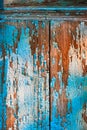 Old painted wood wall texture or can be used as background. Paint Peeling Off Royalty Free Stock Photo