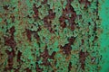 Old painted wood wall texture, grunge background, cracked paint Royalty Free Stock Photo
