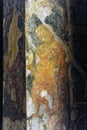 Old paintings of Buddha on the wall of Ajanta Caves