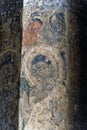 Old paintings of Buddha on the wall of Ajanta Caves