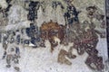 Old paintings of Buddha on the wall of Ajanta Caves