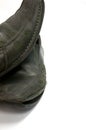 Old pair of black male shoes Royalty Free Stock Photo