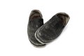 An old pair of Dress Shoes,poverty and old shoes Royalty Free Stock Photo