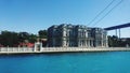 Old palace on ortakoy istanbul sea view Royalty Free Stock Photo