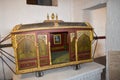 Old palanquin of the kings of india Royalty Free Stock Photo