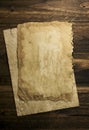 Old paper, brown wood texture Royalty Free Stock Photo