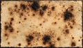 Old paper with burnt backgrounds document texture. Royalty Free Stock Photo