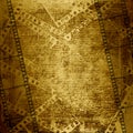 Old paper and grunge filmstrip Royalty Free Stock Photo