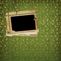 Old paper and grunge frame Royalty Free Stock Photo