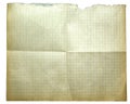 Old paper isolated Royalty Free Stock Photo